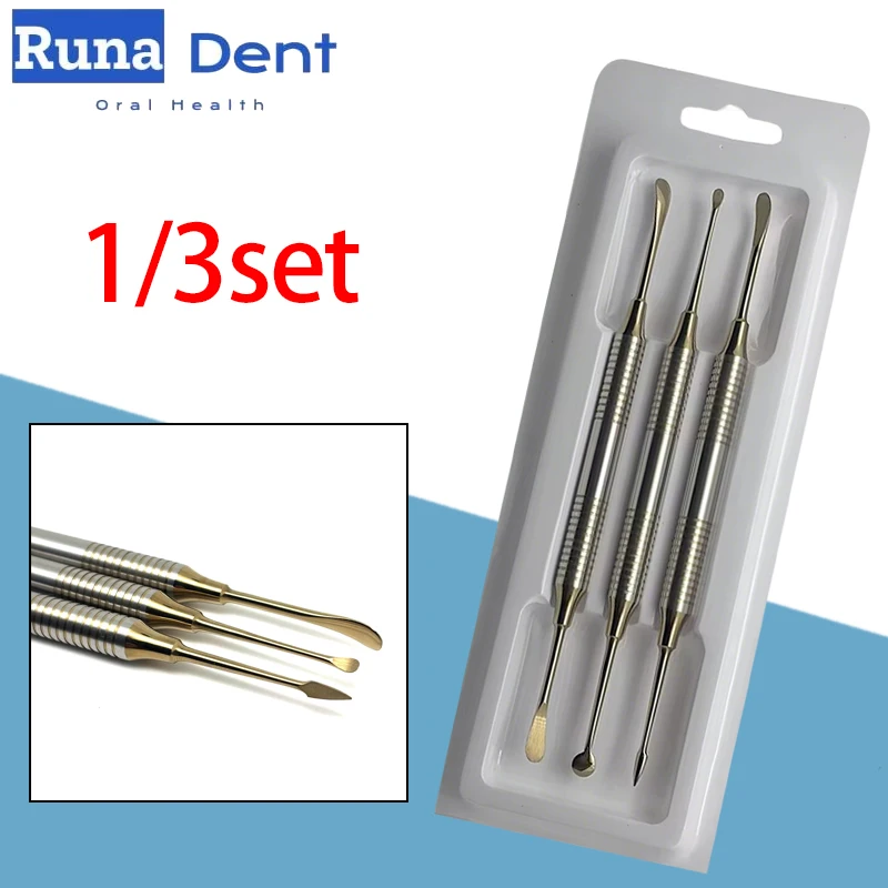 

1/3set Dental Periosteal Elevators Set Titanium Double-Ended For Implant Surgery Tools