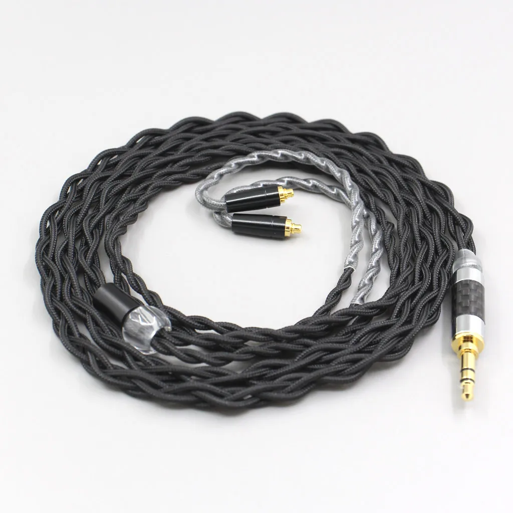 Pure 99% Silver Inside Earphone Nylon Cable For AKG N5005 N30 N40 MMCX LN008021