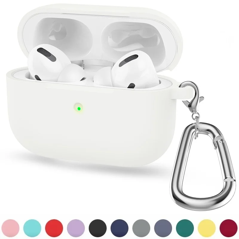 

Soft Silicone Earphone Cover Wireless Headphone Protective Case For Apple Airpods Pro 1st gen Airpod Pro Cover Shell Accessories