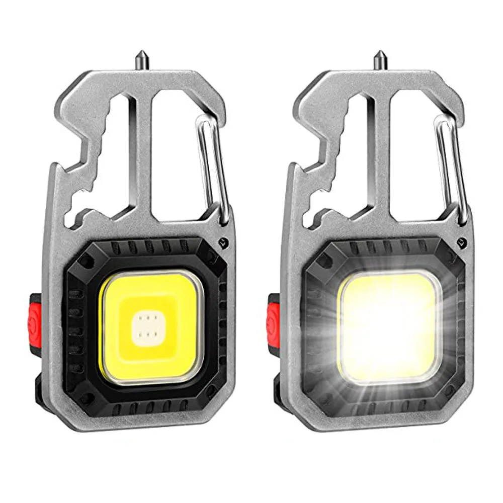 Mini COB LED Light Ultra Keychain Light Small Flashlight Work Light  Strong Light COB Ultra Light Portable Flashlight