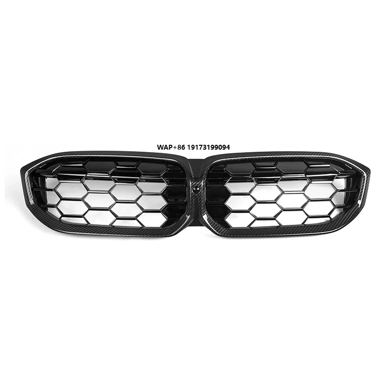 

Dry Carbon Fiber Front Bumper Kidney Grille Grid Mesh Diamond Style Grill for B-mw 3 Series G20 LCI 2023-IN G20 Grill