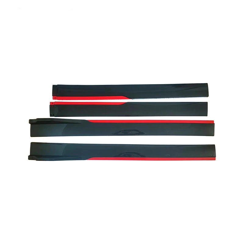 Senbolia Universal 2 Sections 220CM Side Skirts Side Shovel Body Kit Car Exterior Upgrade Mod Parts