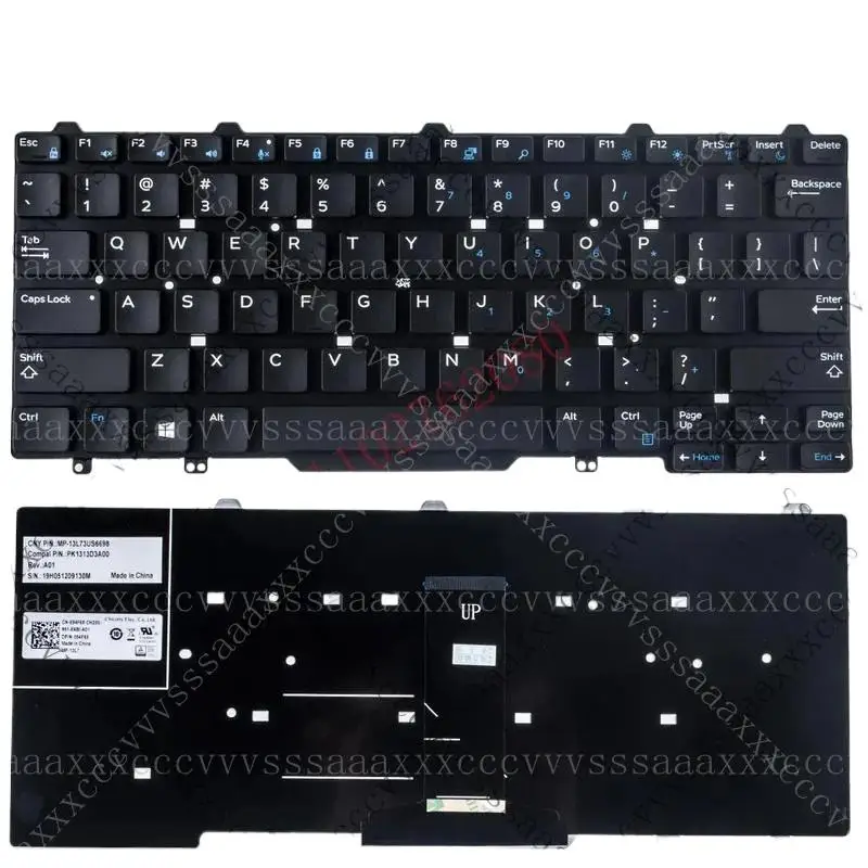 

И сменная клавиатура для ноутбука Dell Latitude E5450 E5470 E7450 E7470 7480 7490 5480, без рамки, без указателя, без подсветки == #