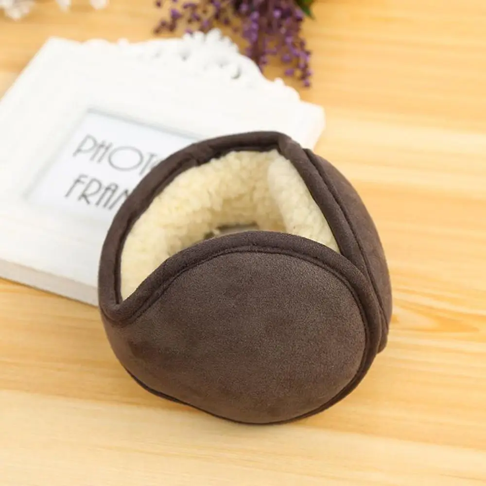 Antivento pieghevole in pile unisex semplice dietro la testa uomo paraorecchie femminile paraorecchie copriorecchie spessi