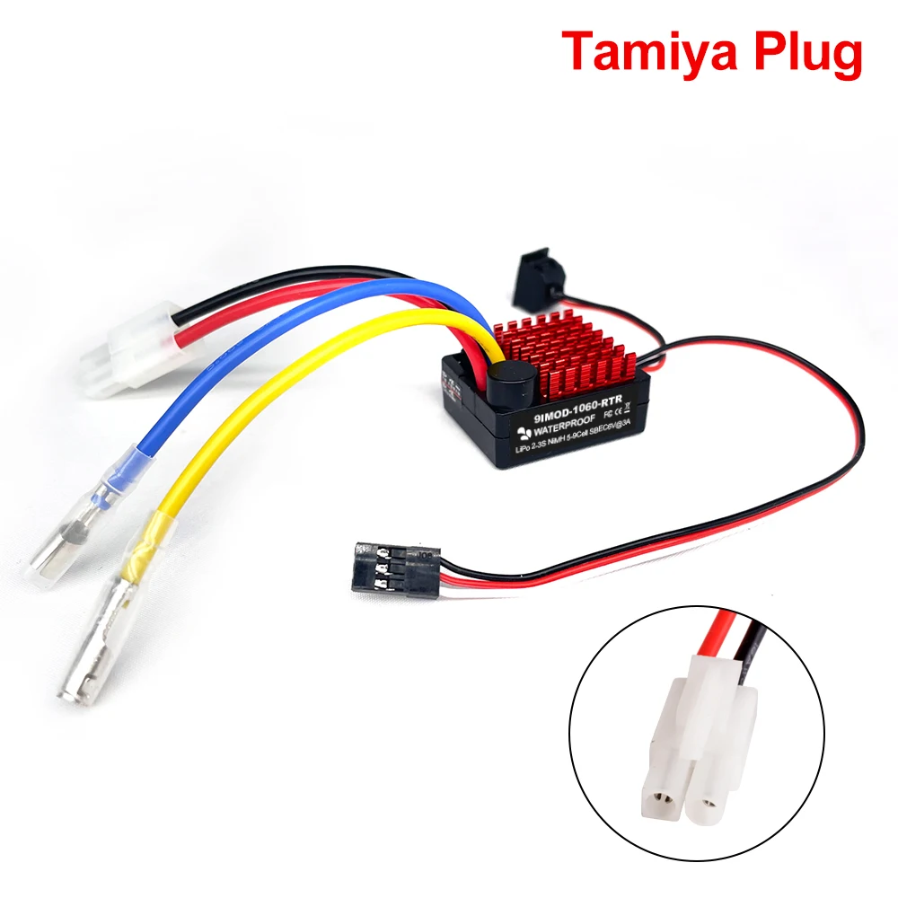 9IMOD 60A 80A ESC Geborsteld ESC 2-3S LiPo voor 1/10 1/12 RC Auto Crawler Truck met 550 Motoren