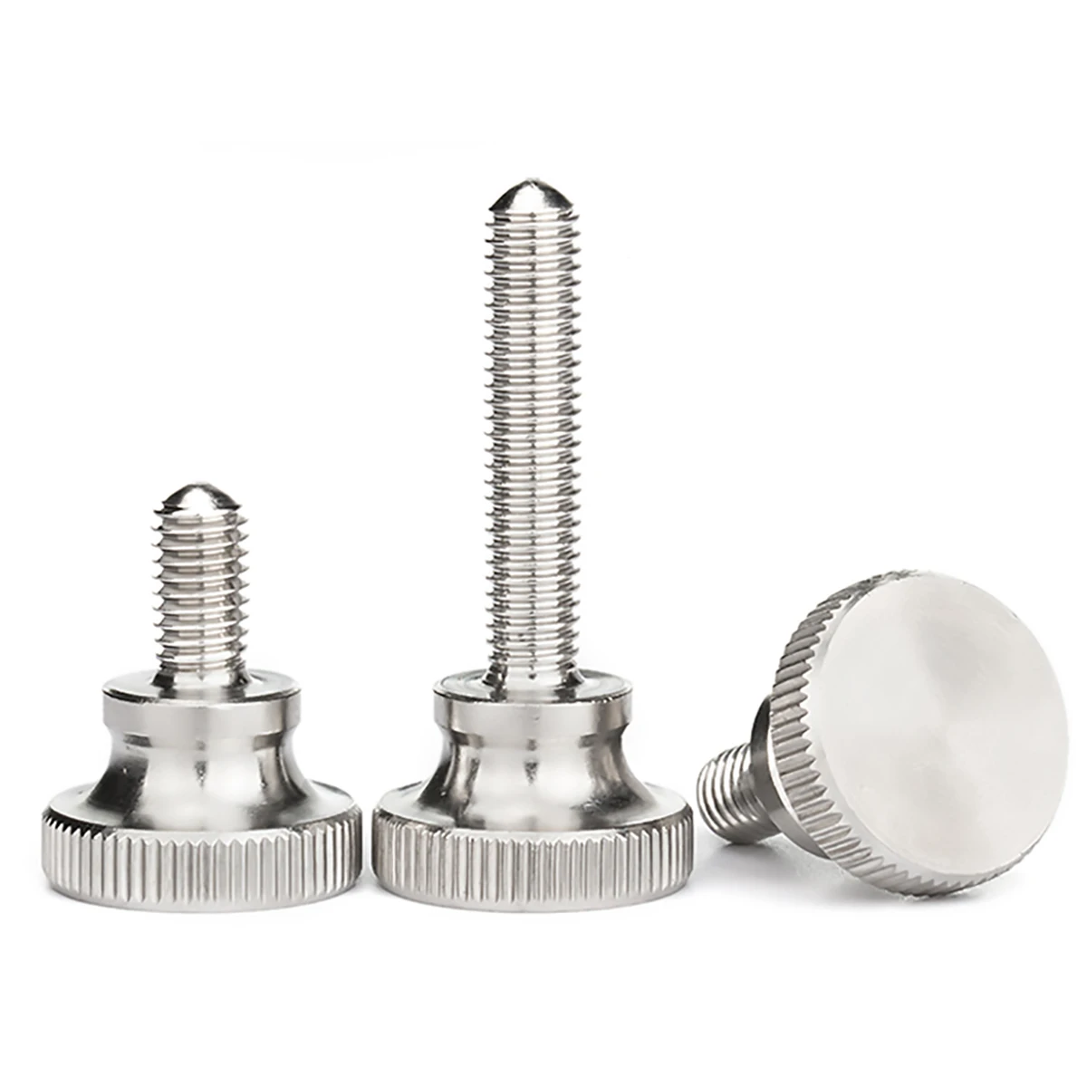 Knurled Thumb Screws M2 M2.5 M3 M4 M5 M6 303 Stainless Steel Hand Grip Knob Bolts Length 3 - 35mm For DIY Car Computer