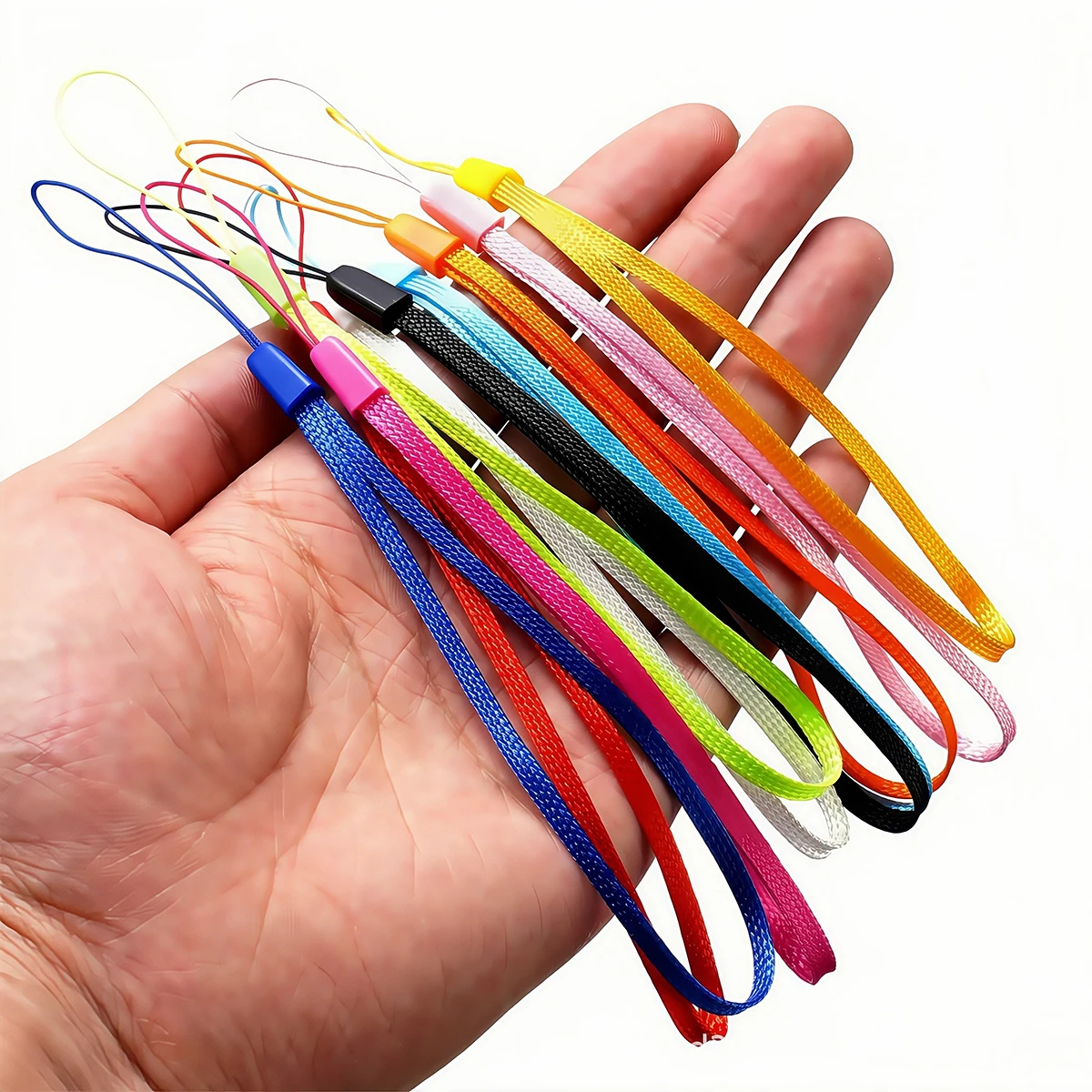 10-30 Stück Nylon-Lanyard Handgelenkband Kabelhalter für Schlüsselanhänger, Kamera, Selfie-Stick, Handy, USB-Stick, Universelles Seilzubehör – Detail 8
