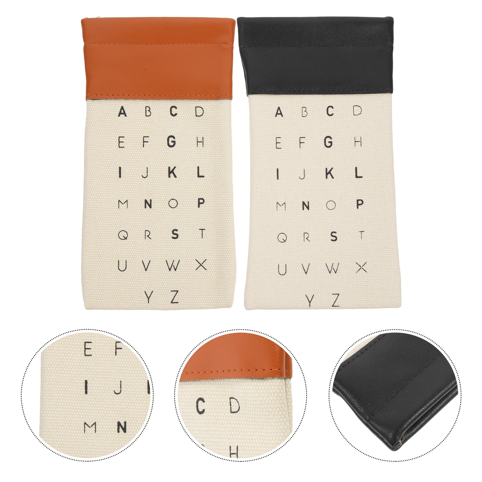 2 قطعة حقيبة تخزين النظارات المحمولة النظارات الشمسية الحقيبة حامل نظارات مقاومة للخدش للإلكترونيات مستحضرات التجميل النقدية المدمجة حمل