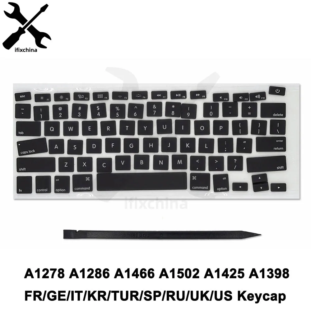 

New Keyboard Keys Keycaps For Macbook Air Pro Retina 13" 15" A1278 A1286 A1398 A1425 A1502 A1466 Keycap Key Cap AC07 AP11 Type