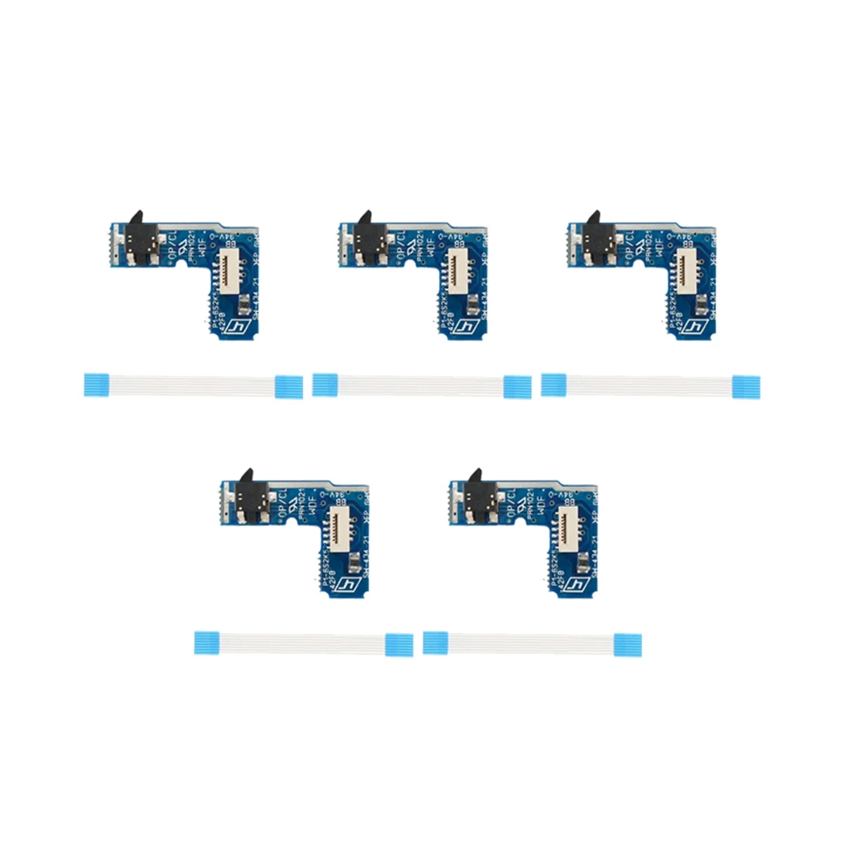 5Pcs Power Switch PCB Board Power On Off Reset Switch Board with Flex Ribbon Cable for PS2 SCPH 70000 75000 77000 79000