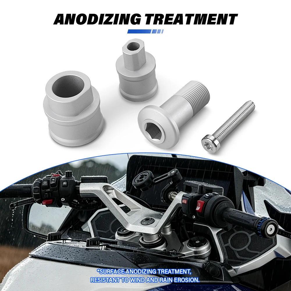 2.5CM HANDLEBAR RISER FOR BMW R 1300 RT R1300 RT R 1300RT R1300RT 2025- Accessories Motorcycle Aluminum Handlebar Lift Kit view 5