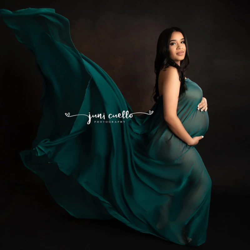 Tossing Silk Fabric Ideal for Maternity Photography Photo Props Studio Women Shooting Accessories Pregnancy Dresses Soft Chiffon