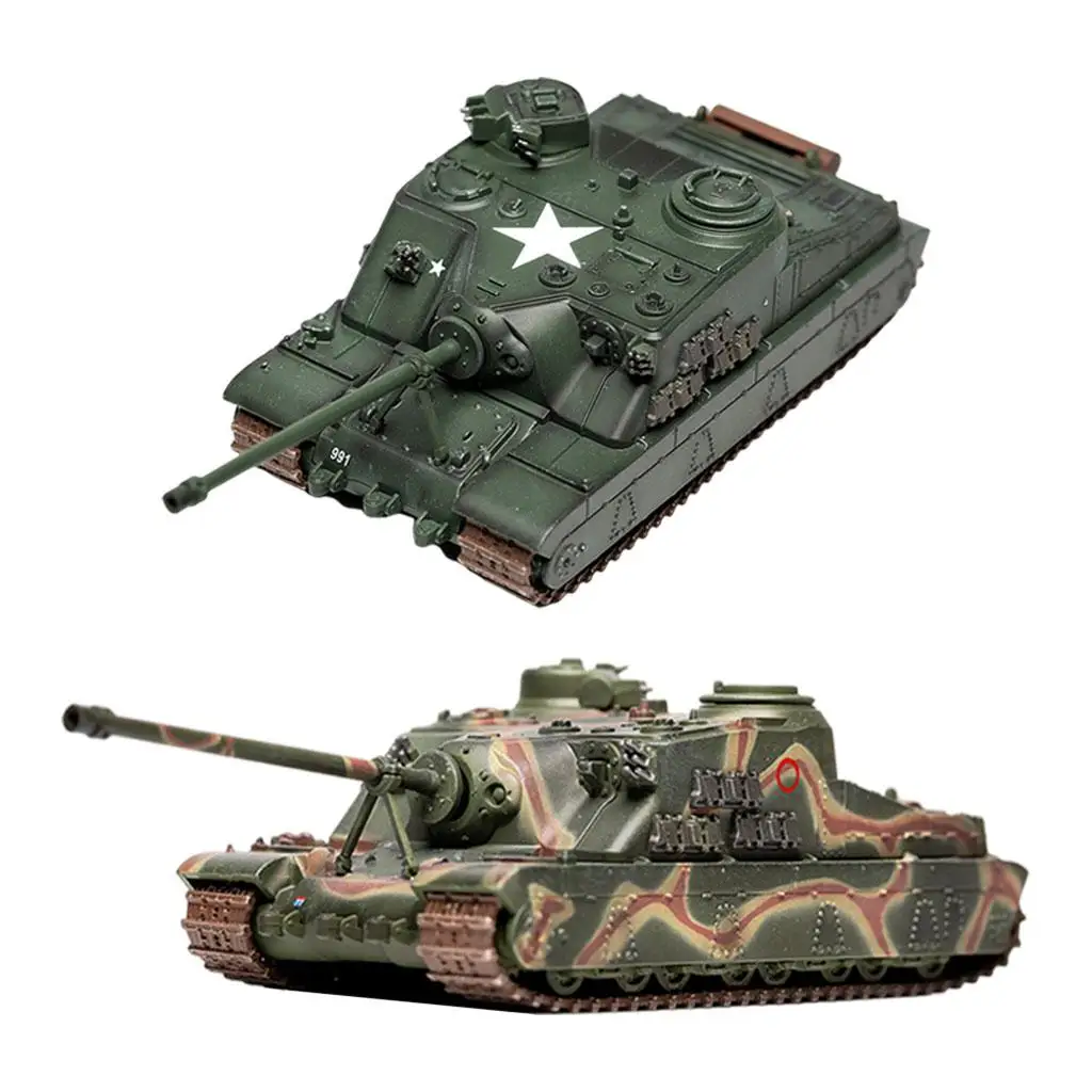 Colección de vehículos tanque fundidos a presión de aleación, decoración de escritorio de oficina, regalos para adultos, juguetes, 1/72