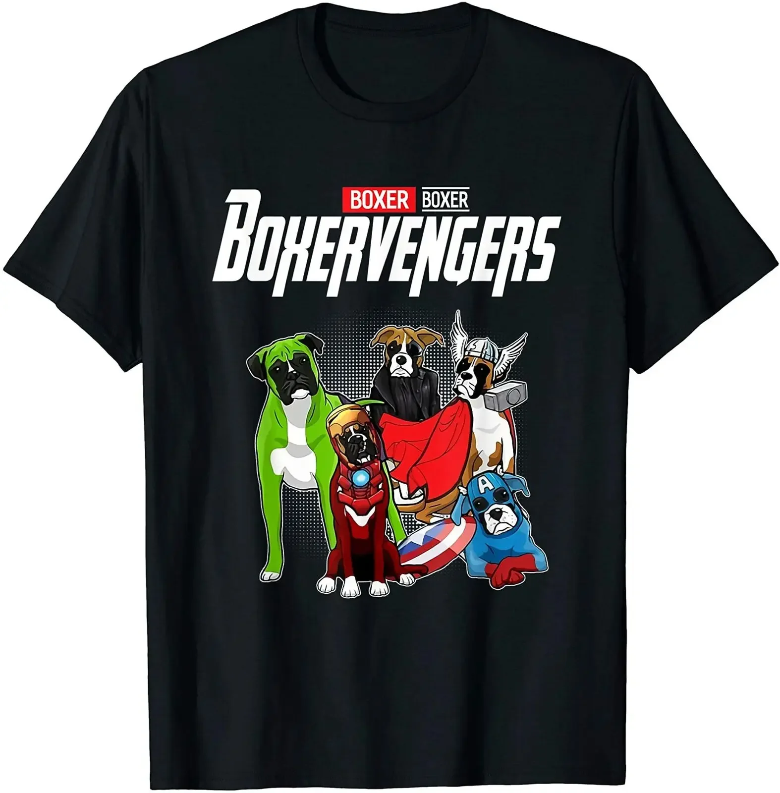 Boxervengers T-Shirt Funny Dog Boxer Shirt Gift T-Shirt Size M-5Xl