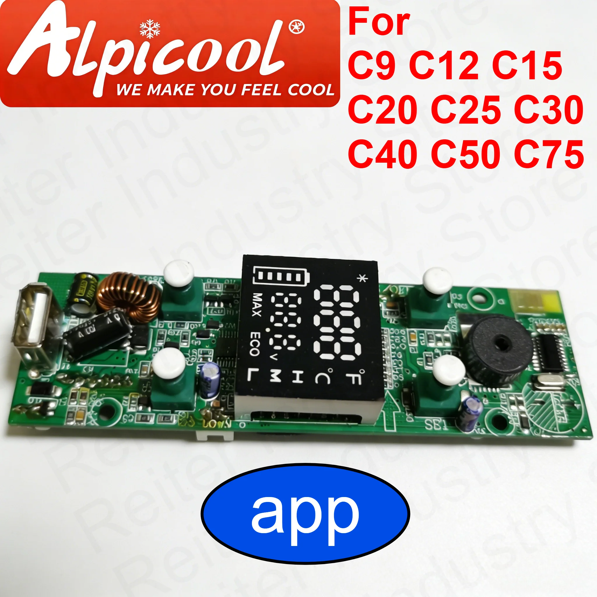 Alpicool Car Refrigerator Circuit Board Freezer Accessories Cooler Control Panel PCB Vehicle Freezer C series Universal with app