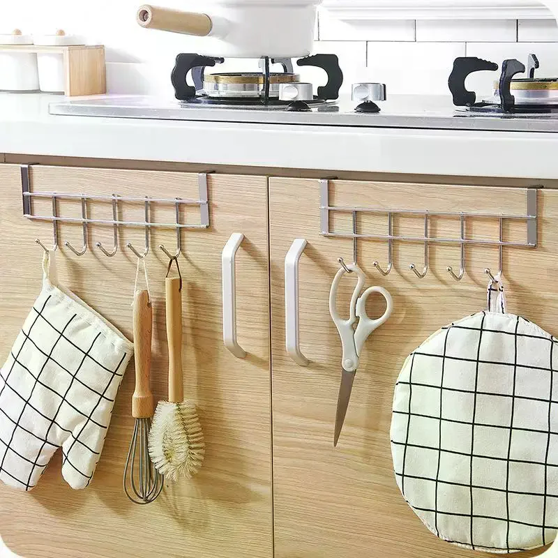 No Drill Over Door Hooks Heavy Duty Space Saving Wall Hanger Organizer for Coat Cap Scarf Bag Home Office Ideal Gift Use view 5