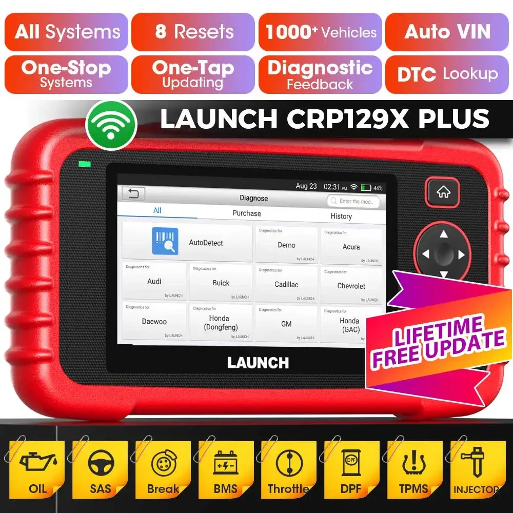 

CRP129X PLUS Car DIY Code Reader 2024 Automotive Diagnostic Tools scanner Scan Tool Diagnosis