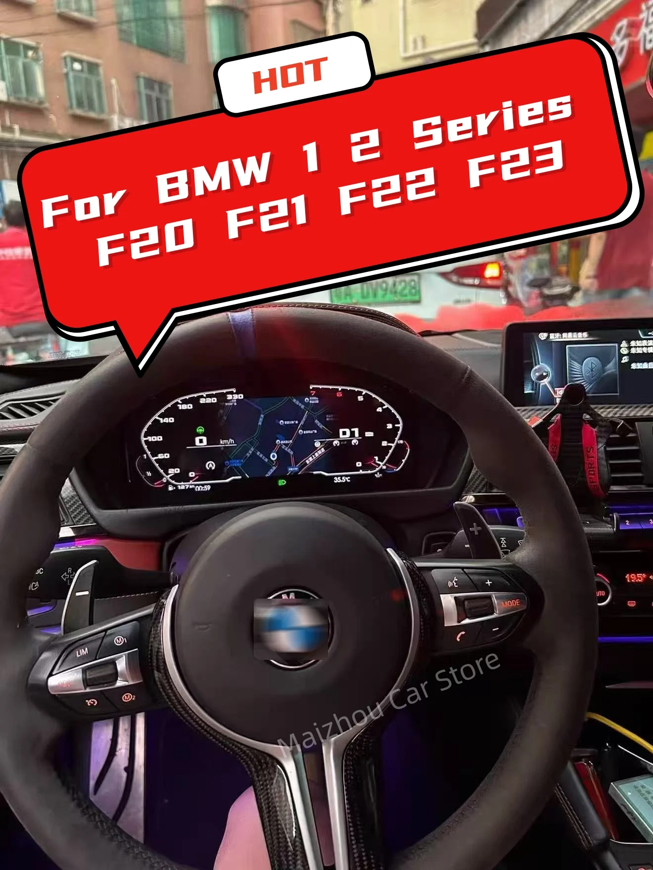For BMW 1 2 Series F20 F21 F22 F23 2013-2024 LCD Digital Cluster Instrument Virtual Cockpit Speedometer Odometer Dashboard
