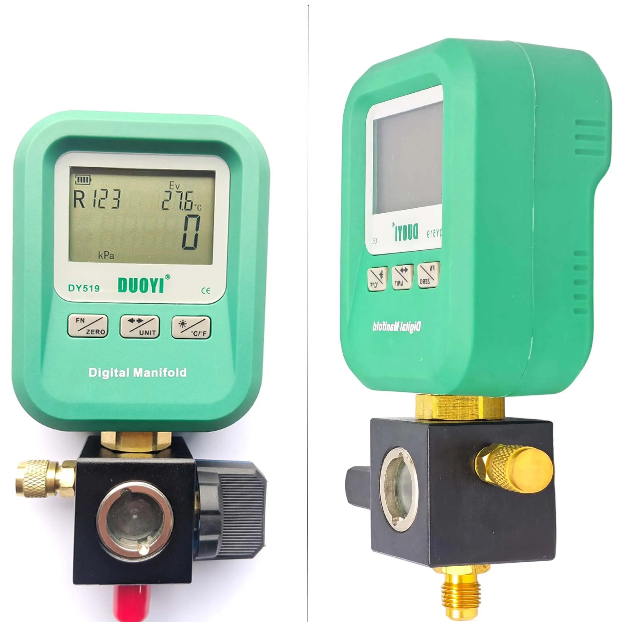 Coletor digital medidor de ac ar condicionado medidor de carregamento conjunto de ferramentas para manutenção e pressão de refrigeração precisa