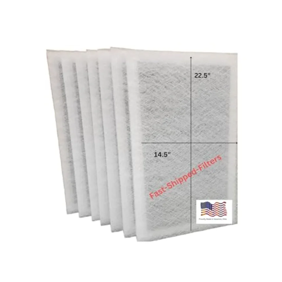 

7 сменных фильтрующих подушек 16x25 см для электронных воздухоочистителей Dynamic, поляризованные, белые, сменные картриджи