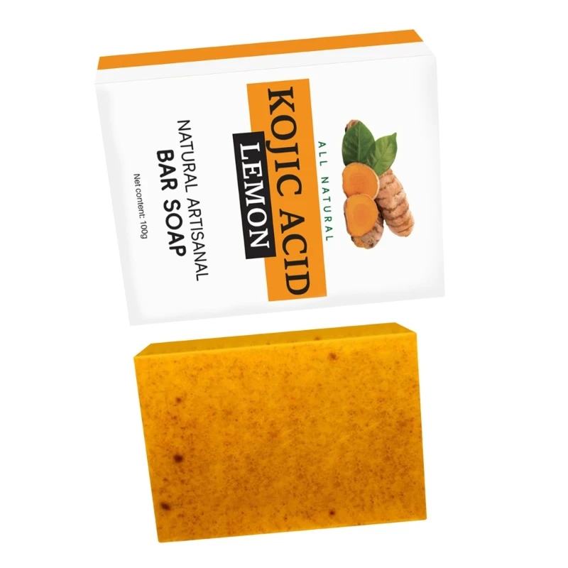 สบู่ขมิ้นสำหรับใบหน้าและผิวกายจุดด่างดำRemover Dark Marks Skin Face Body Cleanser HandmadeสำหรับชายหญิงDropshipping