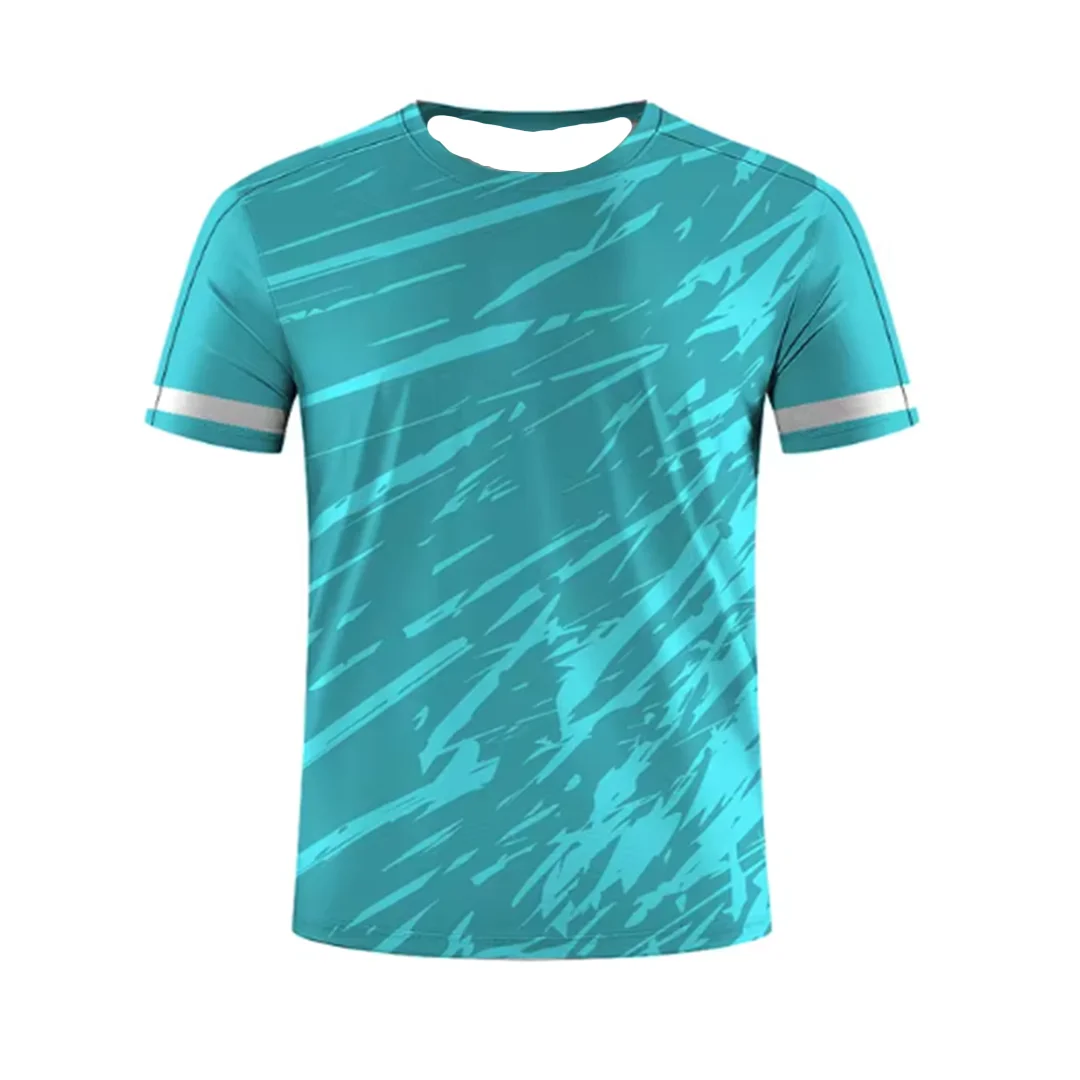 

Новая мужская летняя футболка для тренировок по теннису с полосатым принтом, микроэластичная, дышащая, с круглым вырезом, для активного отдыха и спорта