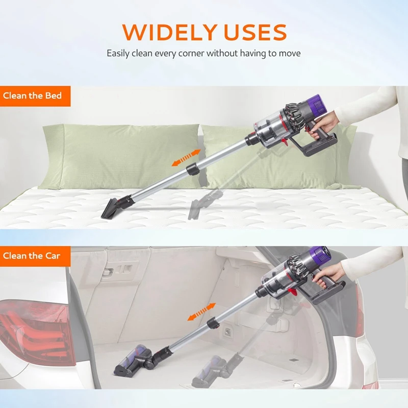 A43F-Tongkat Yang Dapat Diperpanjang untuk Vakum Tanpa Kabel Dyson V7 V8 V10 V11 V15, Aksesori Pengganti Vakum Stik Serbaguna