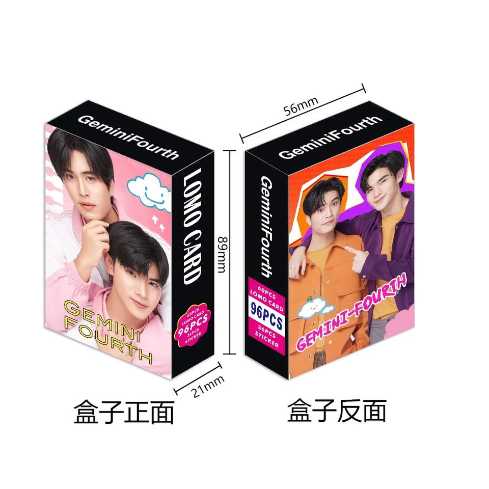 96 Pcs/Set Thai Star GEMINIFOURTH Laser Lomo Card Gemini and