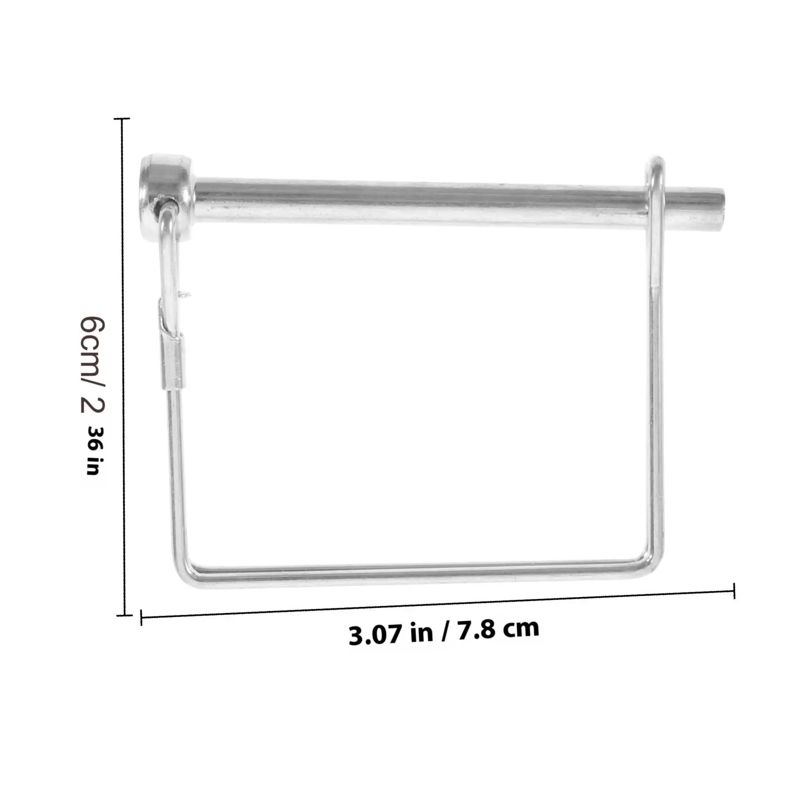 10Pcs Wire Lock Pin Hitch Solid Metal M6x70 Heavy Duty Coupler Safety Replacement Locking Trailer Gate Pin for Farming Garden