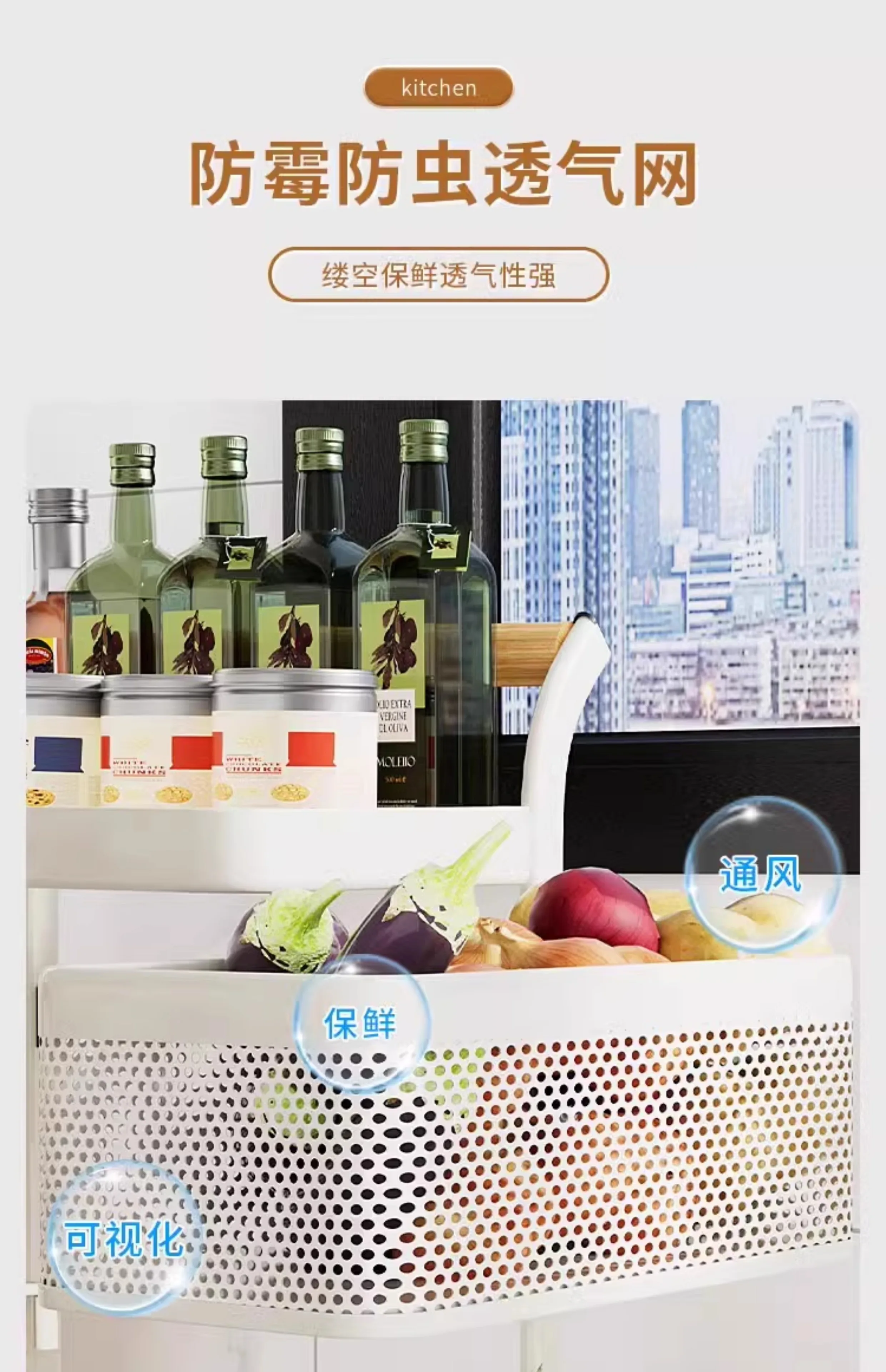 Carrito Bookshelf Mobile Kitchen Trolley Organizer with Wheels Gap Mobile Bookshelf Trolley Household Storage Rack 트롤리 수납선반