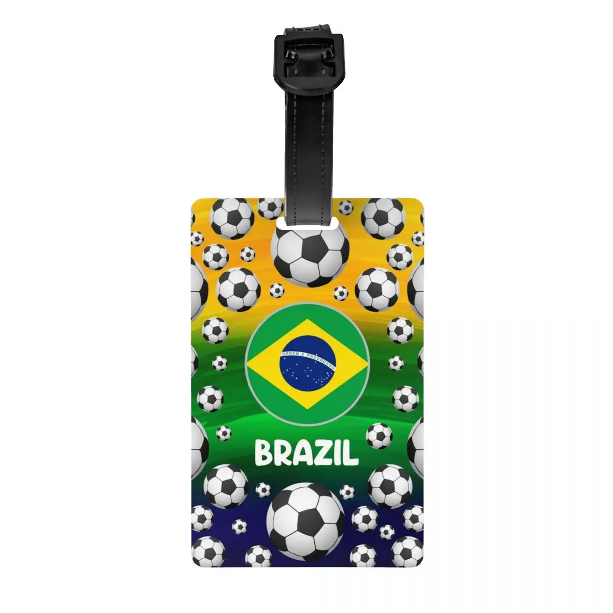 Custom Football Soccer Luggage Tag Custom Baggage Tags Privacy Cover Name ID Card