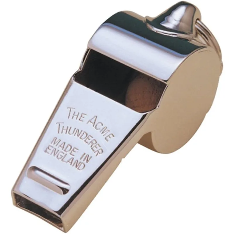 

Acme Thunderer Whistle 60.5, Small, High, Loud, Metallic Silver