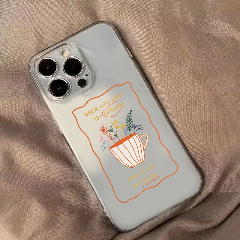 อินเทรนด์กาแฟ Cheer พิมพ์สําหรับ Samsung A36 A26 A56 A16 A06 A55 A35 A25 A15 A05 A54 A34 A24 A14 A13 A53 A33 TPU