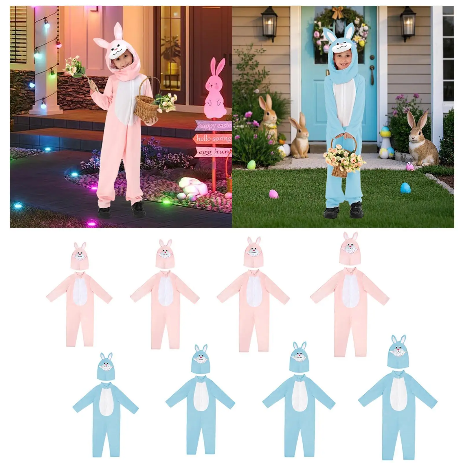 子供用ウサギのコスチューム ステージ衣装 カーニバル ハロウィンショー用のウサギの衣装