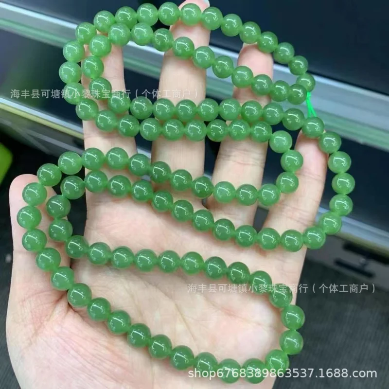 

Natural Hetian Jade Old Jasper 108 Beads No Black Spots Fine Material Rich Color