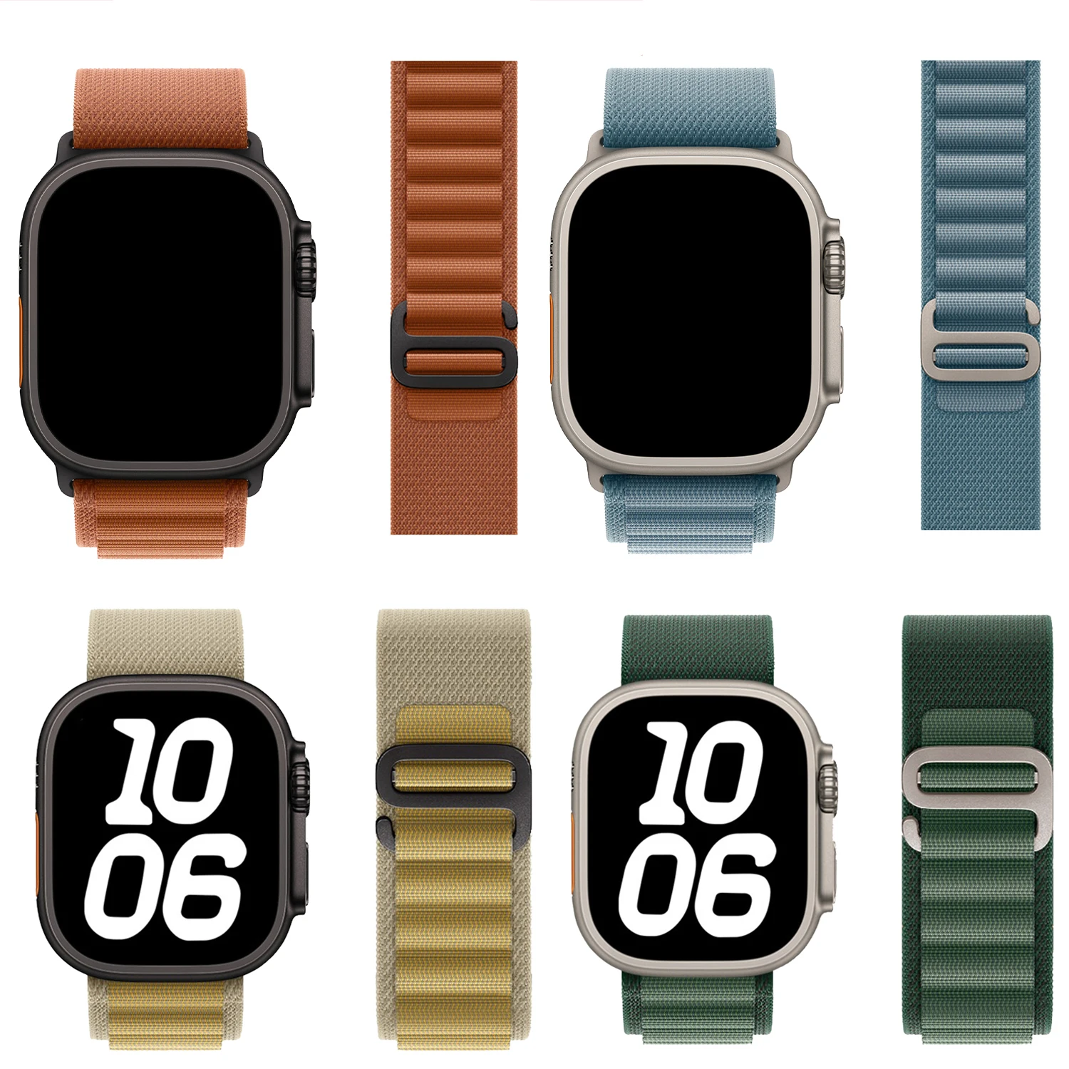 

Ремешок с альпийской петлей для Apple Watch Ultra 2/3, ремешки 49 мм, 46 мм, 42 мм, 41/45 мм, 40 мм, 44 мм, браслет correa iWatch series11 10 9 8 7 SE3