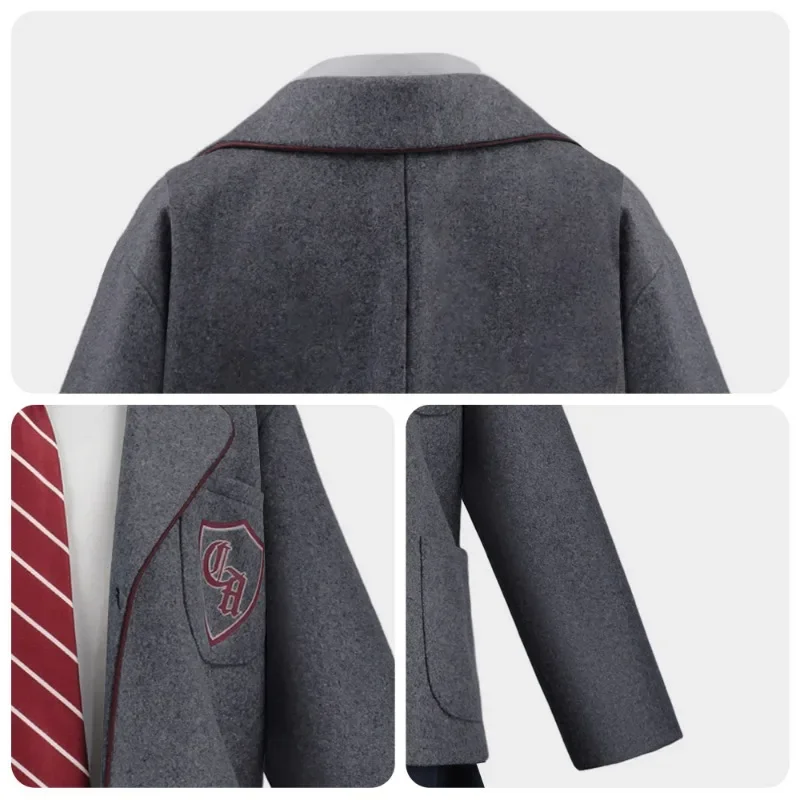 Movie Matilda Cosplay Costume School Uniform Coat Skirt Tie Roald Dahls Matilda the Musical Costume Suit Girls Women performance