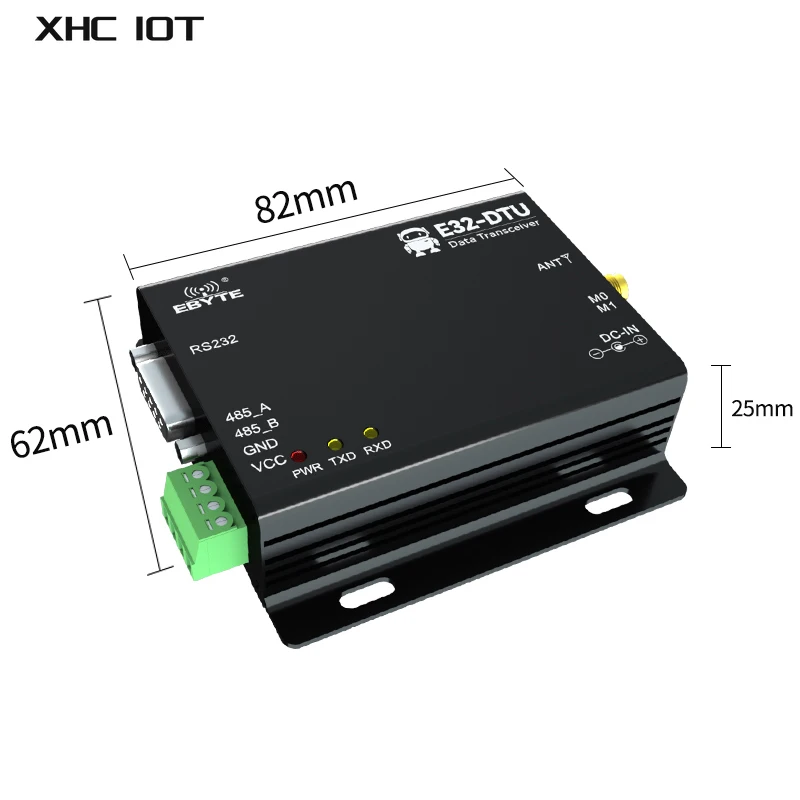 LoRa SX1278 433MHz Wireless Data Transceiver Receiver Long Range 20km 5W 37dBm XHCIOT E32-DTU(433L37)-V8 RS232 RS485 Modem