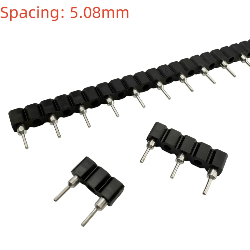 10pcs 5.08mm L7.43mm Round Pin Female Header Straight Pin Single Row Pull 1P Empty 1 Needle Breakable PCB IC Crystal