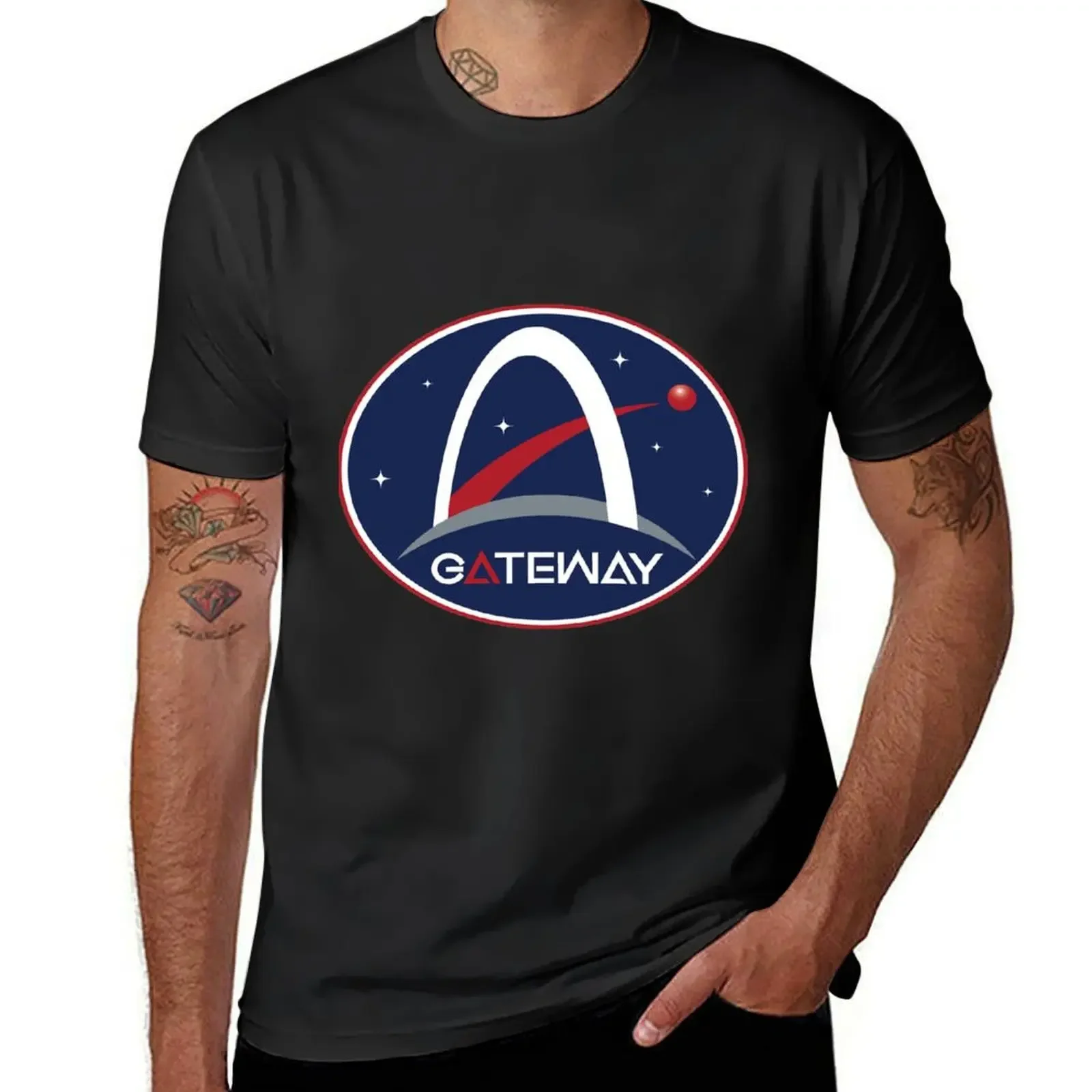 Artemis Gateway Program Patch T-Shirt funny meme t-shirts plus size clothes t shirt men 100℅ cotton