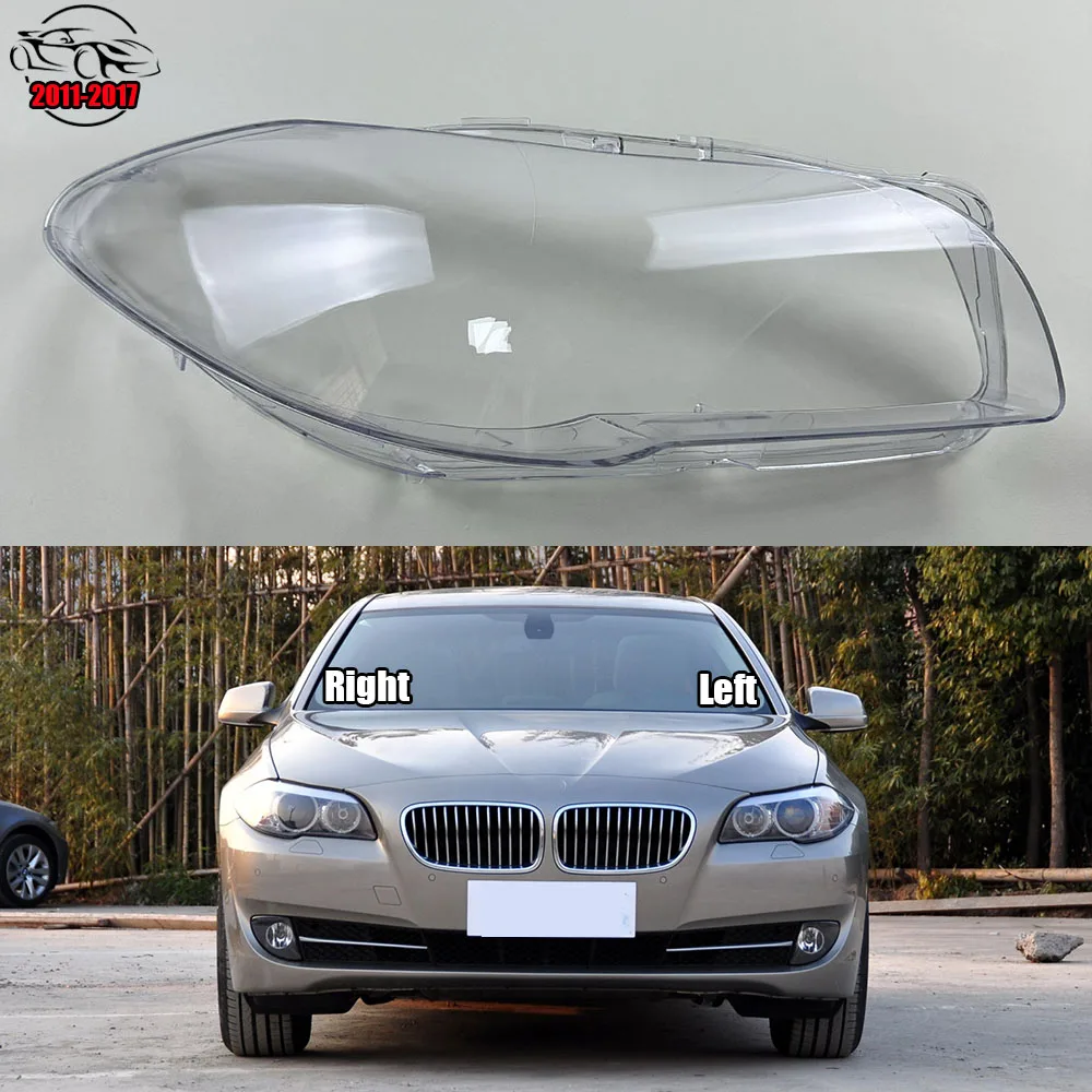 

For BMW 5 Series F18 F10 520 525 535 530 2011-2017 Front Headlight Glass Cover Headlamps Transparent Shell Lens Case