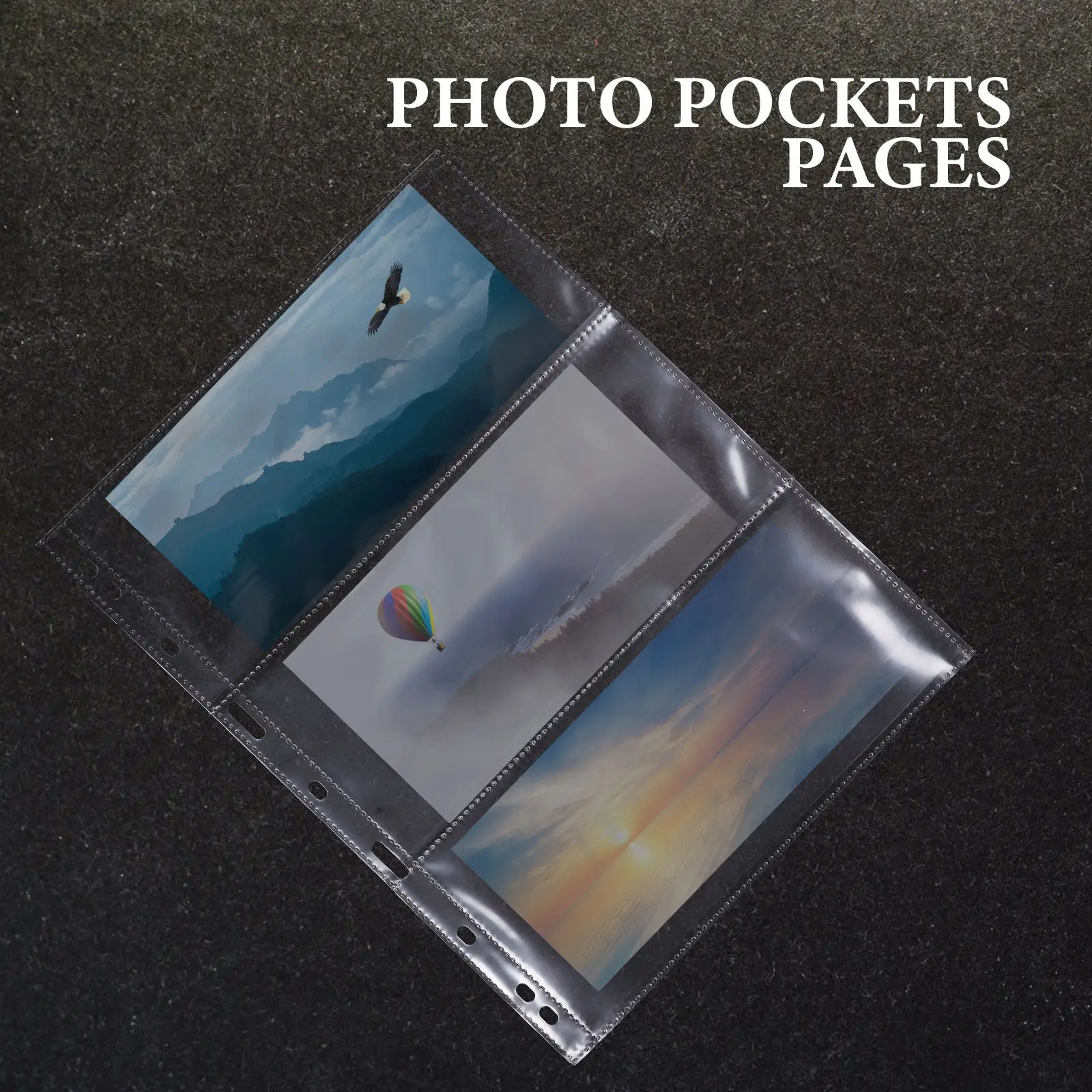 

10Pcs Loose Leaf Album Pages for Photos and Paper Currency Multi-Function Ticket Storage Holder Pages Binder Sleeves