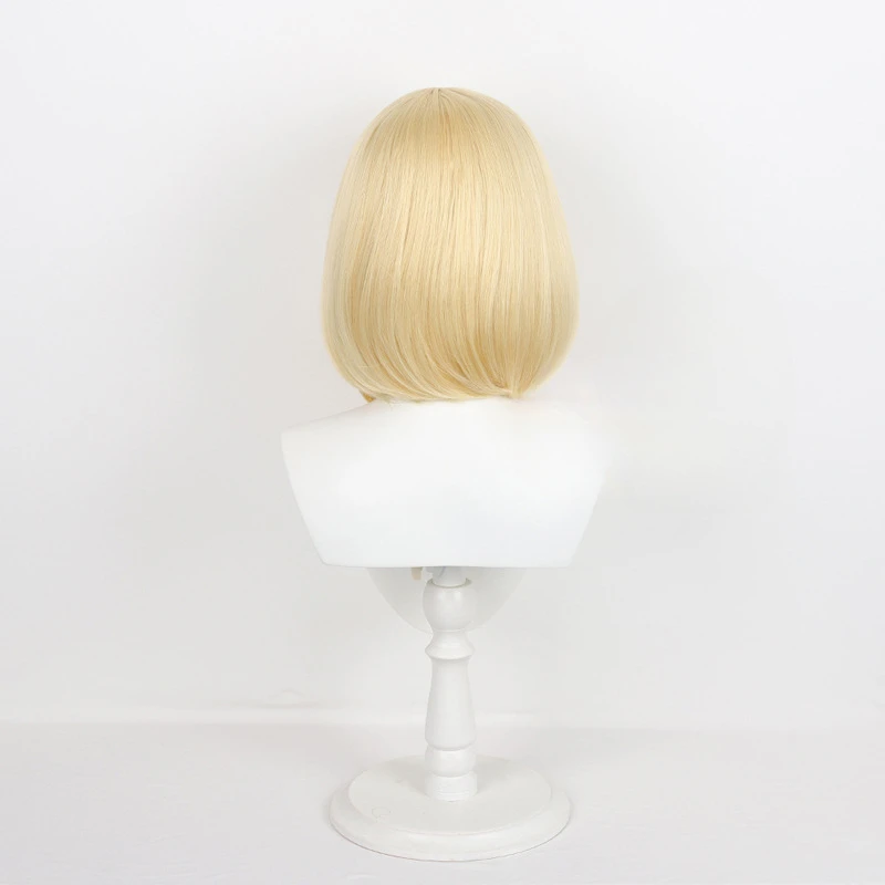 Game Honkai Star Rail Aglaea Cosplay Wig Adult Women Short Blonde Hair Heat Resistant Synthetic Wigs Halloween Accessories