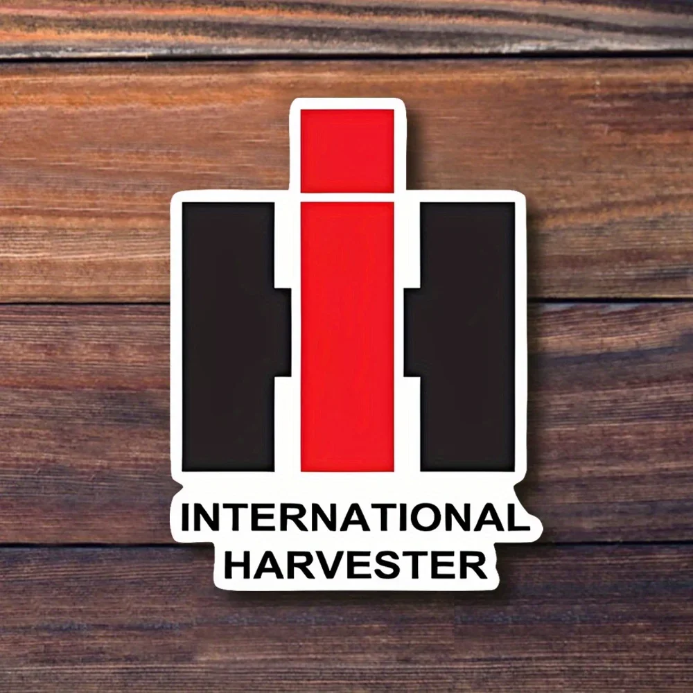 

1PC International Harvester Logo Sticker Classic Black Red Waterproof Decal for Car Truck Motorcycle Laptop Daily Decor