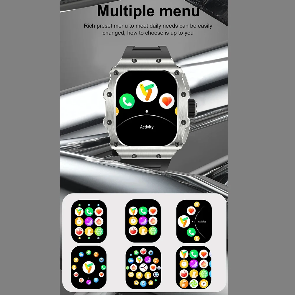 Xiaomi Youpin Men Smart Watch Sport Fitness Outdoor Answer Call Bracelet Voice Assistant Health Monitor Full Touch Smartwatch
