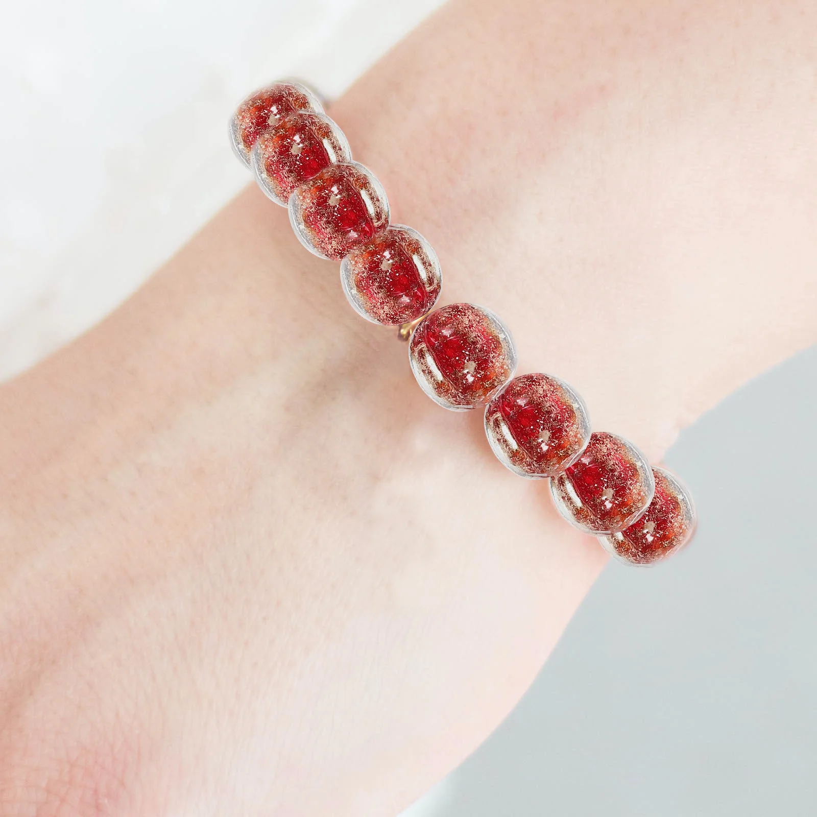 

60Pcs Glass Beads Bright Colors Easy to String for Bracelets Jewelry DIY Beads for Jewelry Making Glass Bead Bead Decor