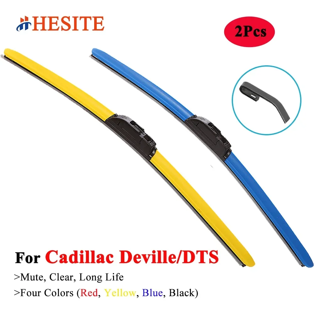 

HESITE Colorful Windshield Wiper Blades For Cadillac Deville DTS Sedan Coupe 1991 1999 2000 2005 2006 2007 2008 2009 2010 2011