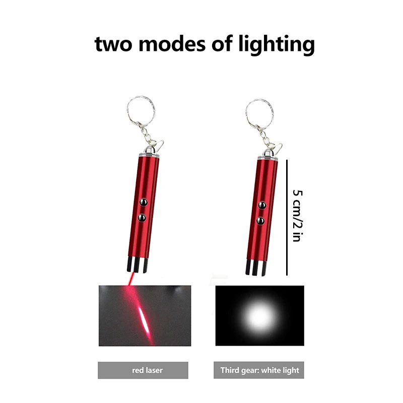 2 in 1 LED Laser Pet Cat Toy Outdoor Cat Guidance Training Toy Funny Cat Chaser Toys Mini Laser Flashlight Cat Accessories