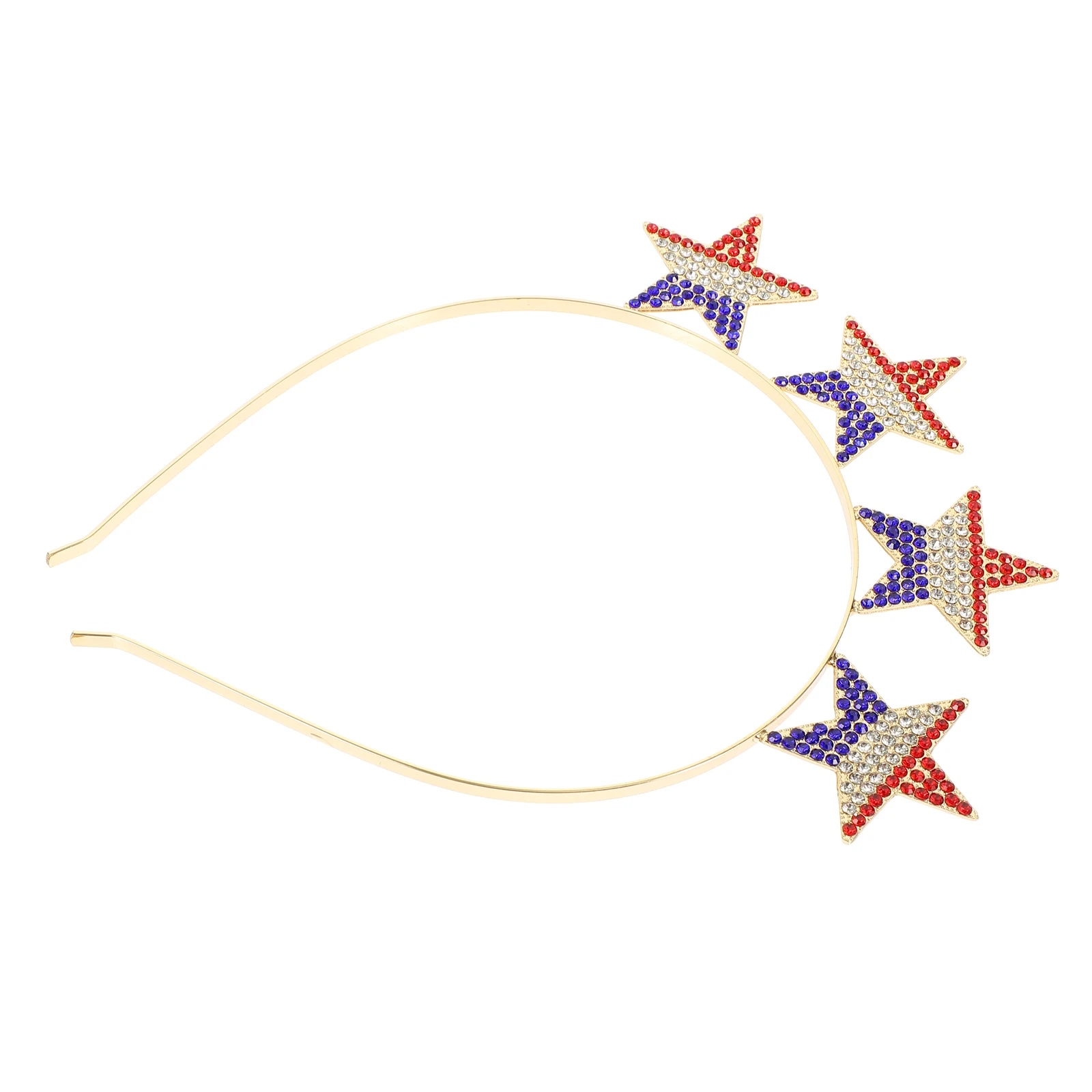 

Alloy Star Headb s Lightweight Durable Independence Day Hairb Rhinestones Star Independence Day Hairb shape Hoops