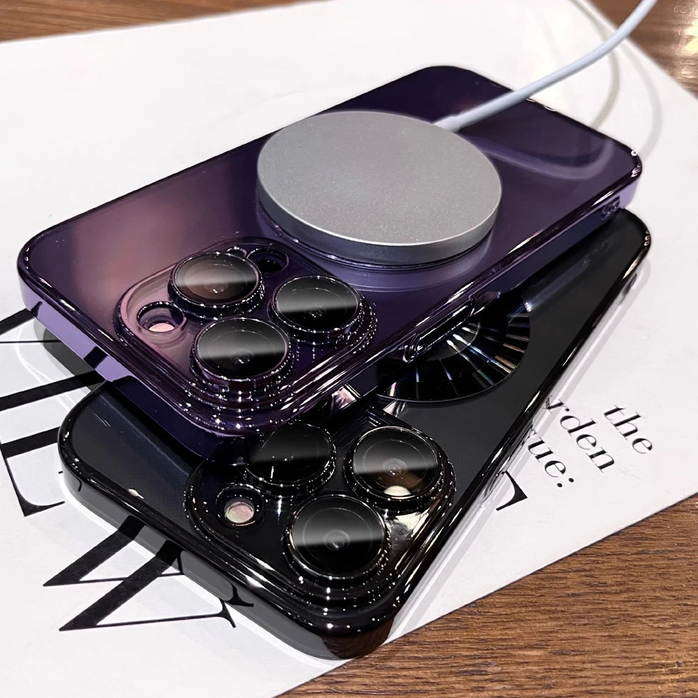 حافظة هاتف مغناطيسية لهاتف آيفون 16 15 برو ماكس 14 برو ماكس بلس حافظة من السيليكون الناعم لهاتف آيفون 13 12 14 15 برو غطاء خلفي صغير #3